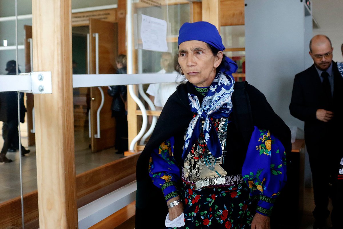 Machi Francisca Linconao tras ser absuelta: 