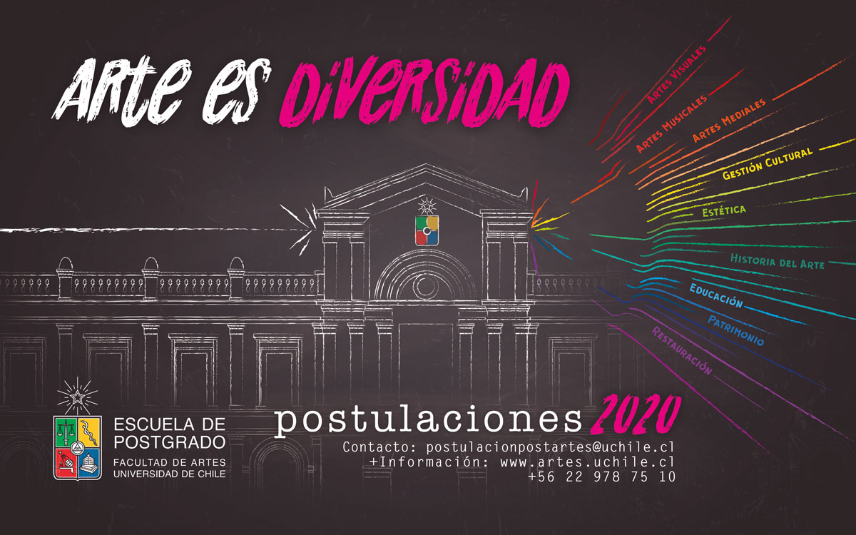 Facultad de Artes U Chile cierra período para postular a programas postgrado y educación continua 2020