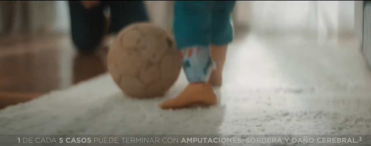 Conmovedora campaña busca sensibilizar sobre los riesgos de la Meningitis por Meningococo