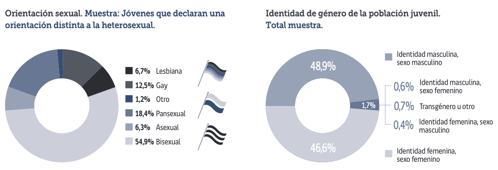 Orientación e identidad sexual de jóvenes no hetero-cisgénero